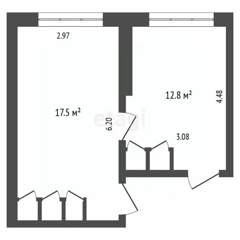 2-к кв. Архангельская область, Архангельск пос. Гидролизного Завода, ... - Фото 2