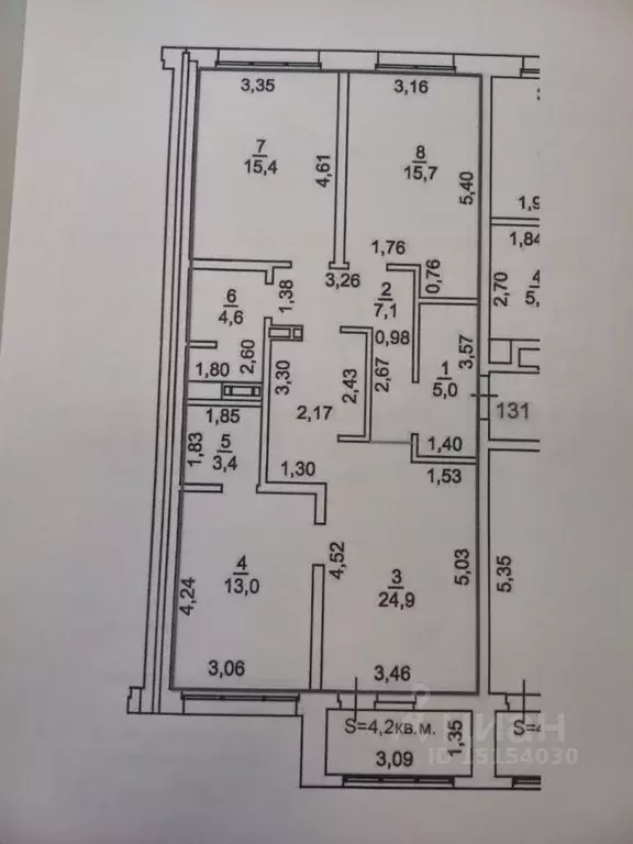 3-к кв. Хабаровский край, Хабаровск Амурский бул., 31 (89.1 м) - Фото 2
