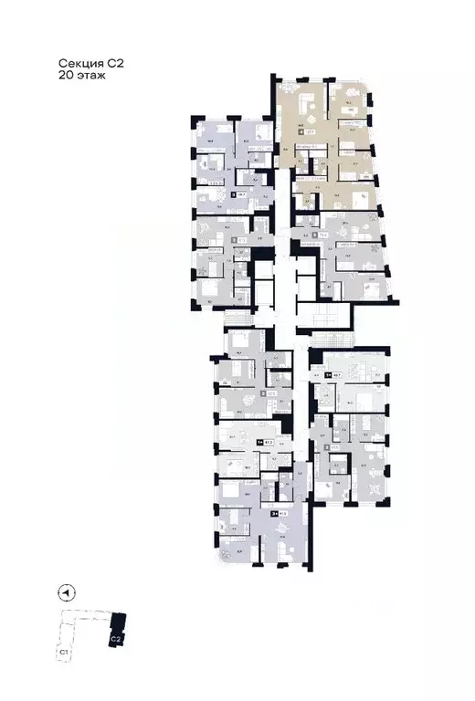 2-к кв. Москва Лодочная ул., 27К2 (61.2 м) - Фото 0