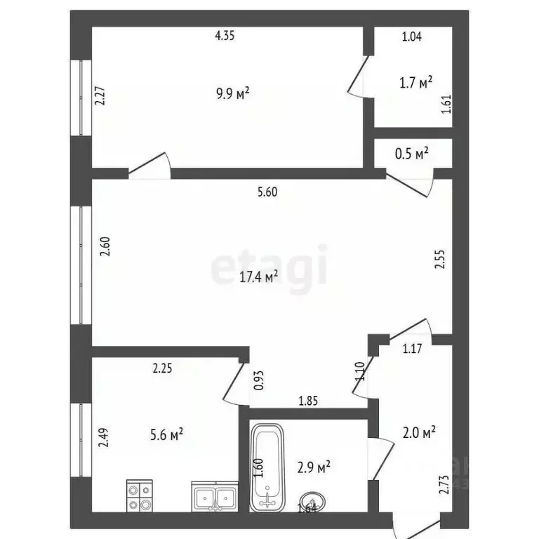 2-к кв. Мордовия, Саранск городской округ, Ялга рп ул. Пионерская, 37 ... - Фото 2