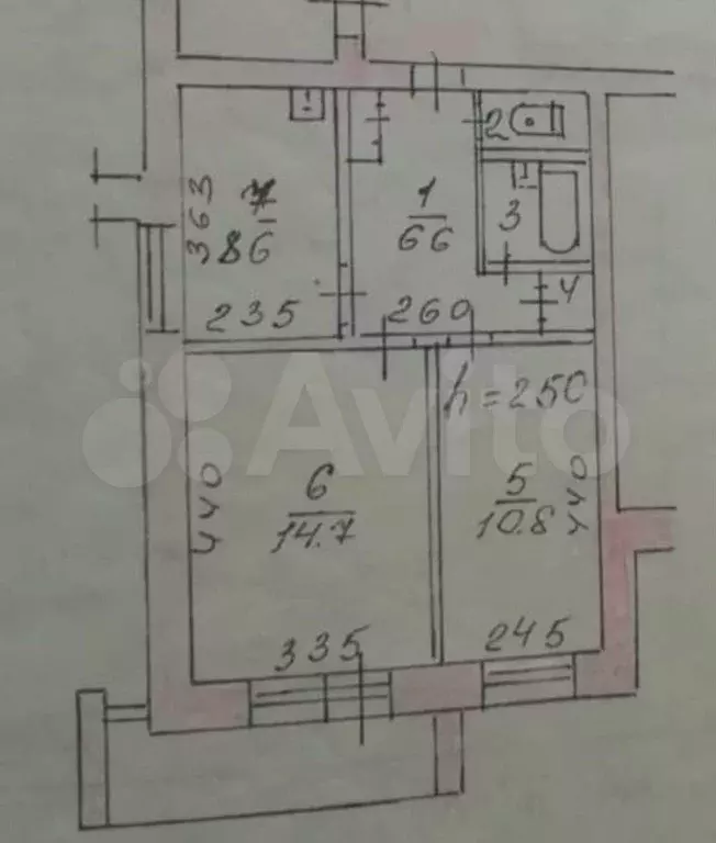 2-к. квартира, 46 м, 6/9 эт. - Фото 0