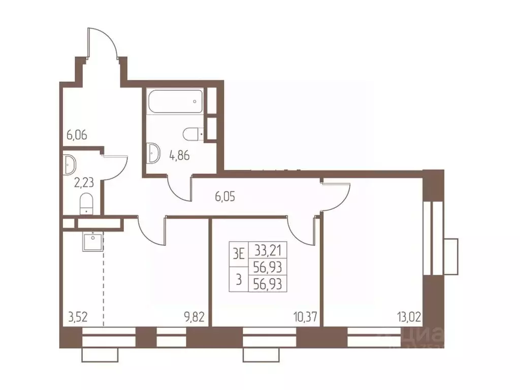 3-к кв. Московская область, Ивантеевка Пушкинский городской округ, ... - Фото 1