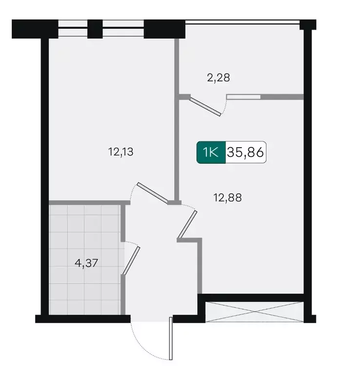 1-к кв. Краснодарский край, Краснодар Народные Кварталы жилой комплекс ... - Фото 2