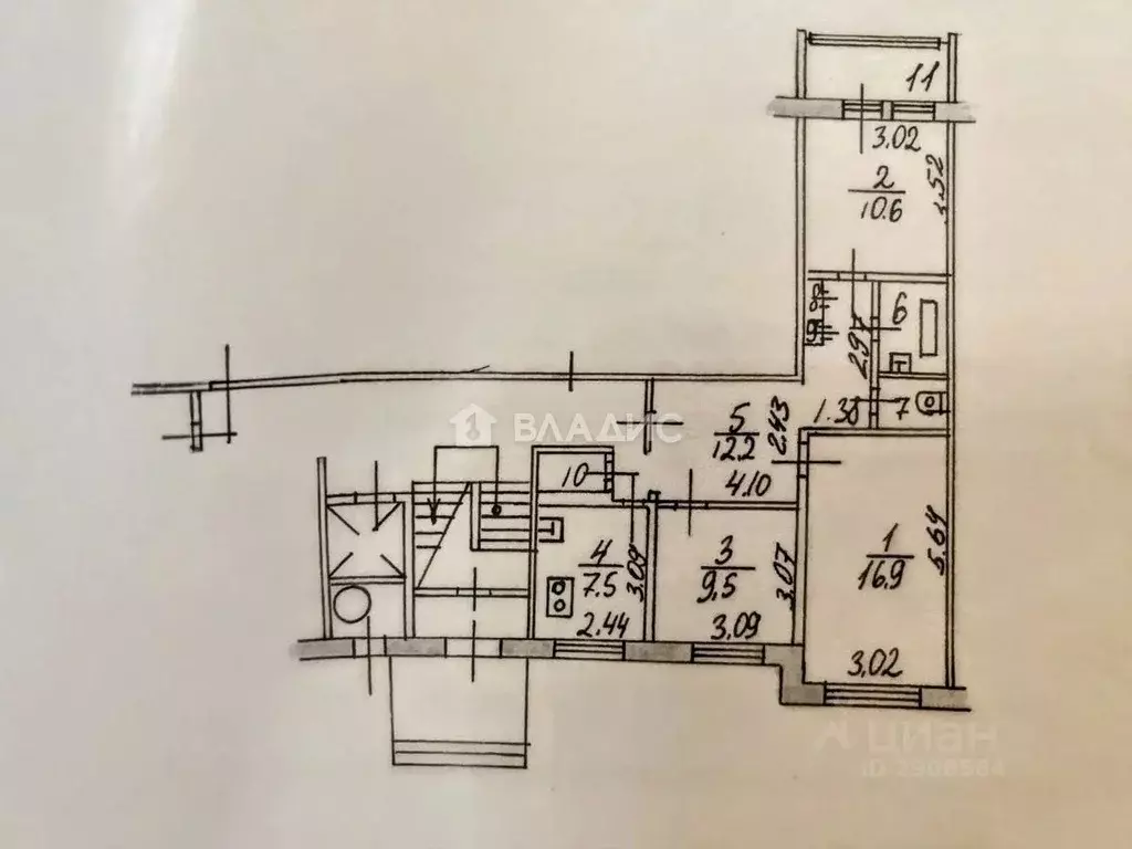 3-к кв. Московская область, Раменское ул. Чугунова, 28 (62.0 м) - Фото 2