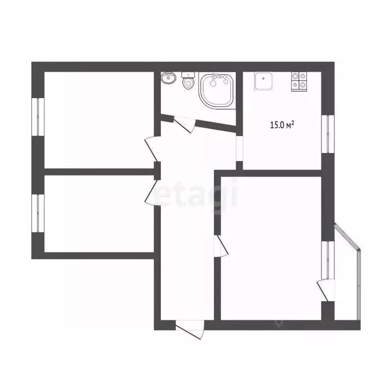 3-к кв. Тюменская область, Тюмень ул. Николая Ростовцева, 2 (74.0 м) - Фото 0