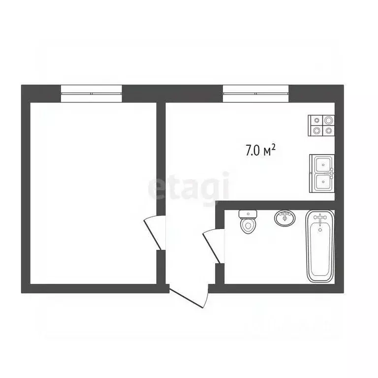 1-к кв. Ставропольский край, Ставрополь просп. Карла Маркса, 10 (35.7 ... - Фото 2