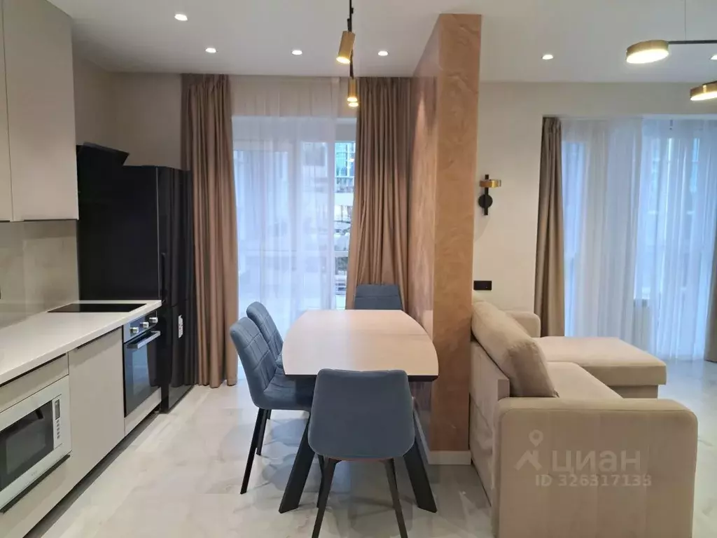 1-к кв. Краснодарский край, Сочи Бытха мкр, ул. Ясногорская, 16/6к2 ... - Фото 1