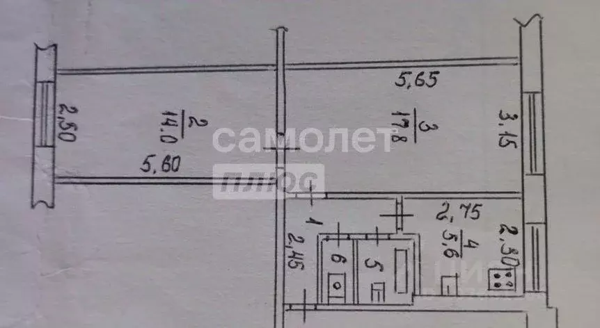 2-к кв. Липецкая область, Липецк Матырский мкр, ул. Физкультурная, 15 ... - Фото 2
