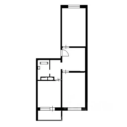 2-к кв. Воронежская область, Новоусманский район, пос. Отрадное ул. ... - Фото 2