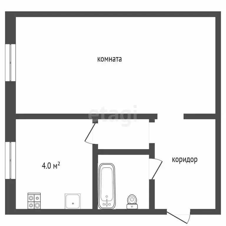 1-комнатная квартира: Самара, улица Мориса Тореза, 34 (31.1 м) - Фото 0