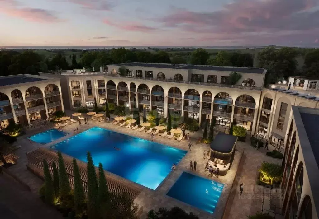 Студия Крым, Евпатория Одиссей Резиденс апарт-комплекс,  (36.2 м) - Фото 2