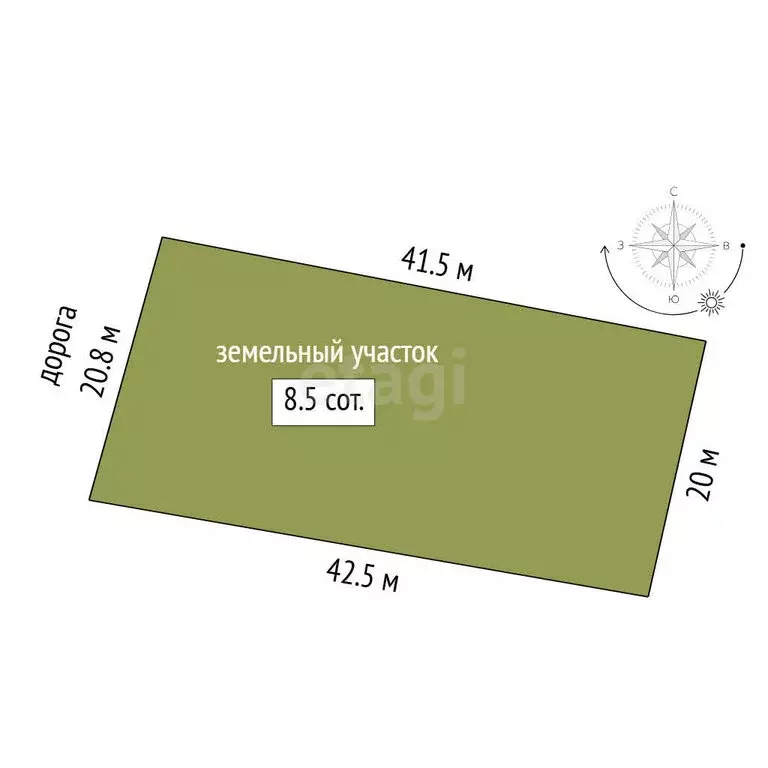 Участок в Тюмень, садовое товарищество Рябинка-2 (8 м) - Фото 1