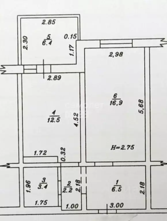 2-к кв. Краснодарский край, Анапа Краснодарская ул., 64Бк2 (48.0 м) - Фото 2