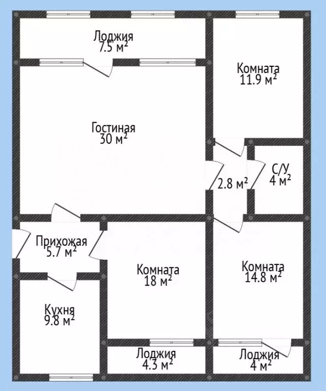 4-к кв. Дагестан, Избербаш ул. Маяковского, 114 (112.0 м) - Фото 2