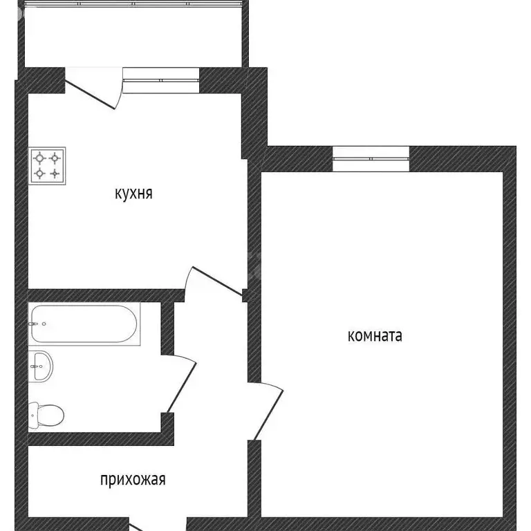 1-комнатная квартира: Воронеж, улица Шукшина, 27 (40 м) - Фото 0