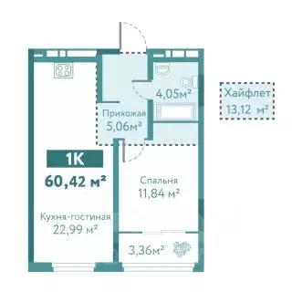1-к кв. Тюменская область, Тюмень ул. Павла Никольского, 2 (60.0 м) - Фото 1