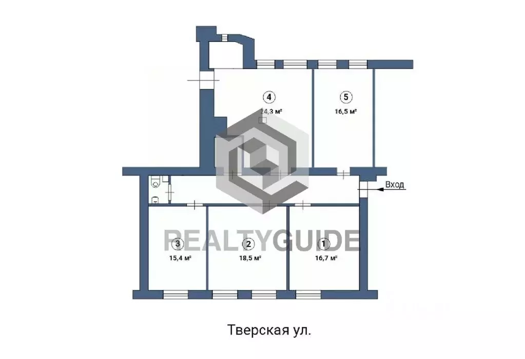 Офис в Москва Тверская ул., 12С7 (24 м) - Фото 1