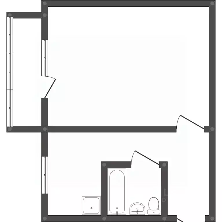 1-к кв. Амурская область, Благовещенск Пограничный пер., 7 (31.1 м) - Фото 1
