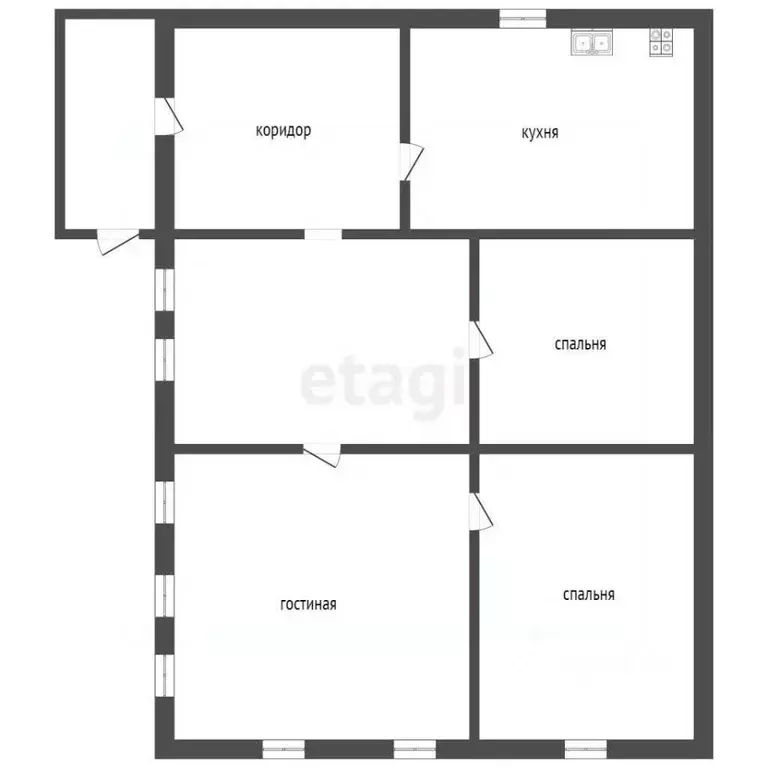 Дом в Саратовская область, Романовка рп ул. Гагарина, 12 (49 м) - Фото 2