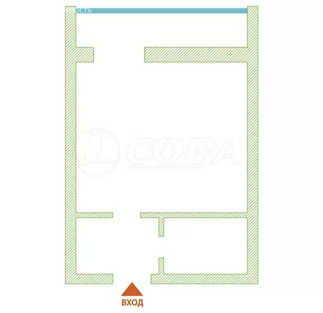 Квартира-студия: Тюмень, Олимпийская улица, 24 (17 м) - Фото 1