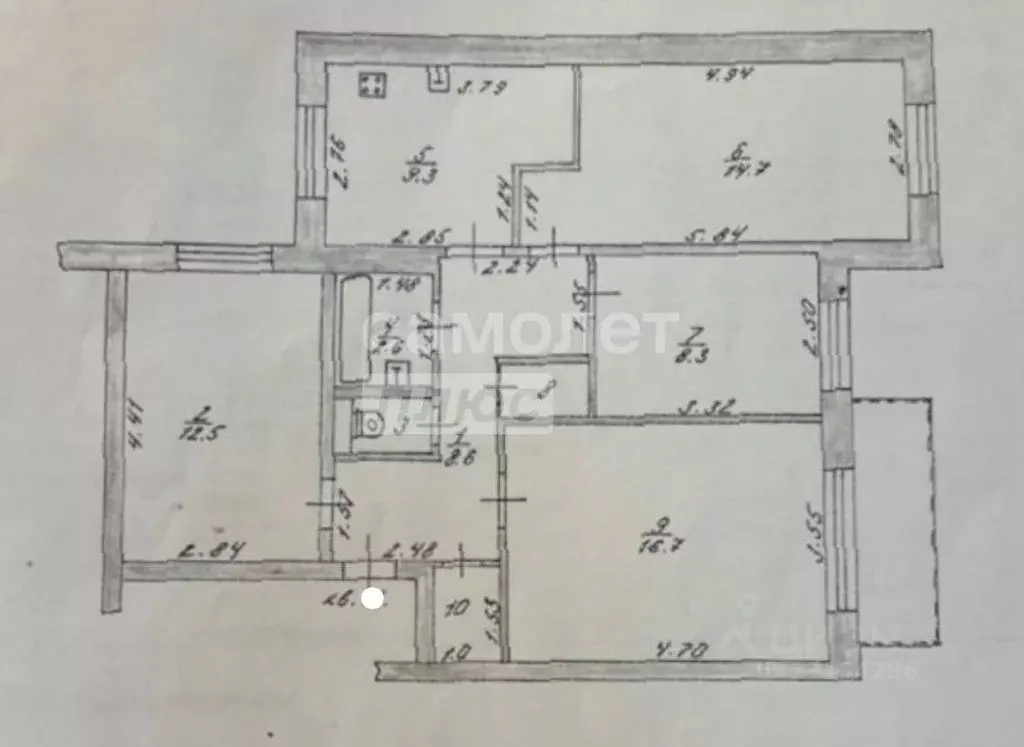 4-к кв. Пермский край, Нытва ул. Константина Симонова, 16к4 (80.6 м) - Фото 2
