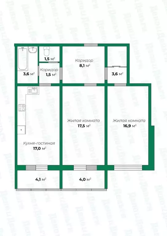 3-к кв. Кировская область, Киров ул. Анжелия Михеева, 16 (74.3 м) - Фото 1