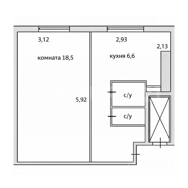 1-к кв. Московская область, Долгопрудный Московское ш., 55к3 (32.0 м) - Фото 2