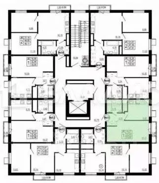 1-к кв. Белгородская область, Белгород Донецкая ул., 79Ак7 (33.05 м) - Фото 2