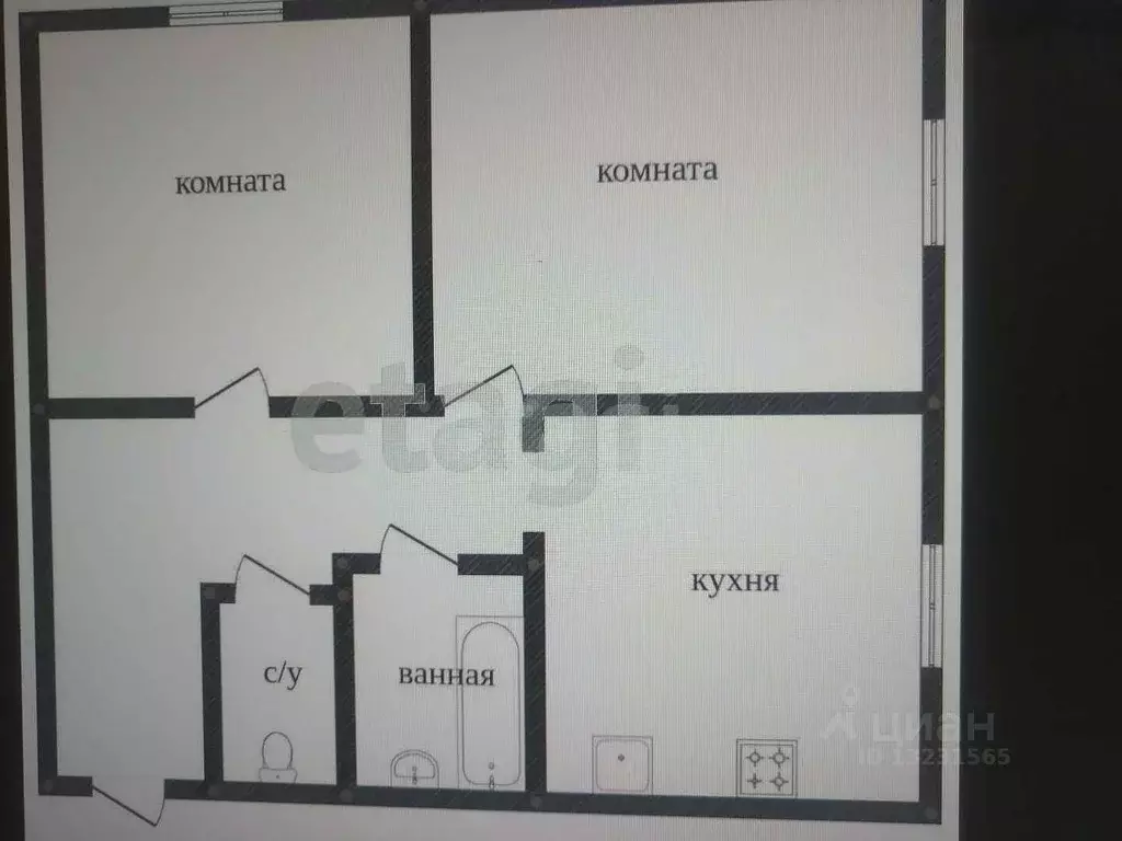 2-к кв. Челябинская область, Чебаркуль ул. Елагина, 437 (39.9 м) - Фото 2