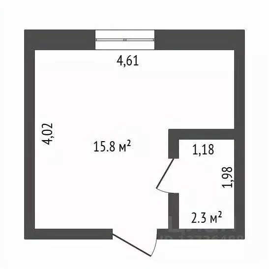Студия Амурская область, Благовещенск Партизанская ул., 49/1 (18.1 м) - Фото 2