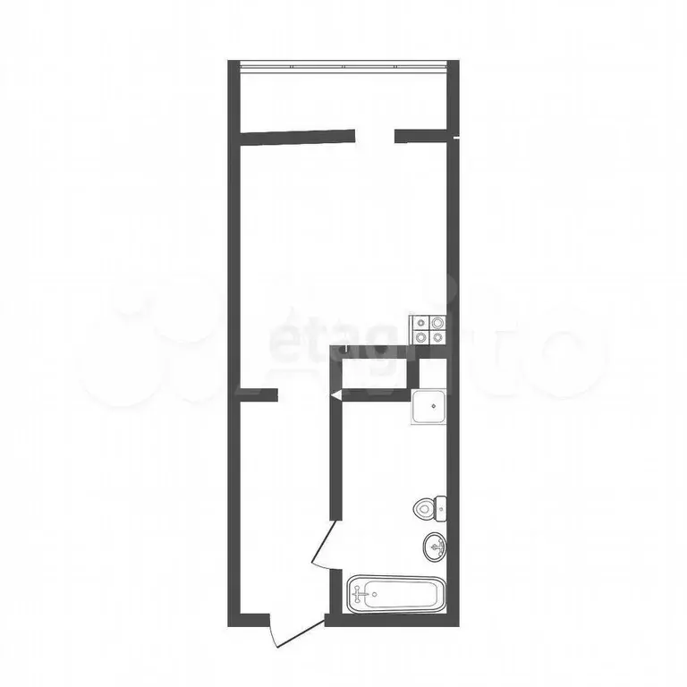 Квартира-студия, 19,4 м, 10/10 эт. - Фото 0