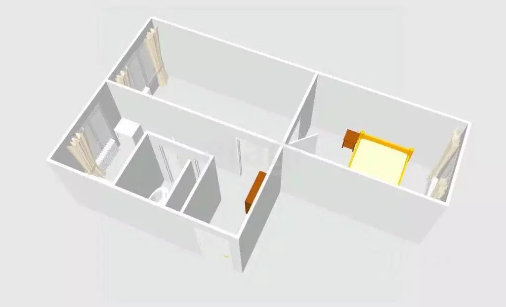 2-к кв. Сахалинская область, Южно-Сахалинск 22-й мкр, пер. ... - Фото 2