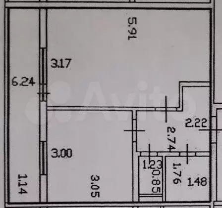 1-к. квартира, 35,3 м, 2/9 эт. - Фото 0