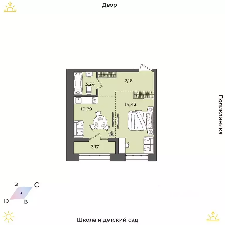 1-к кв. Иркутская область, Иркутский муниципальный округ, Маркова рп, ... - Фото 1