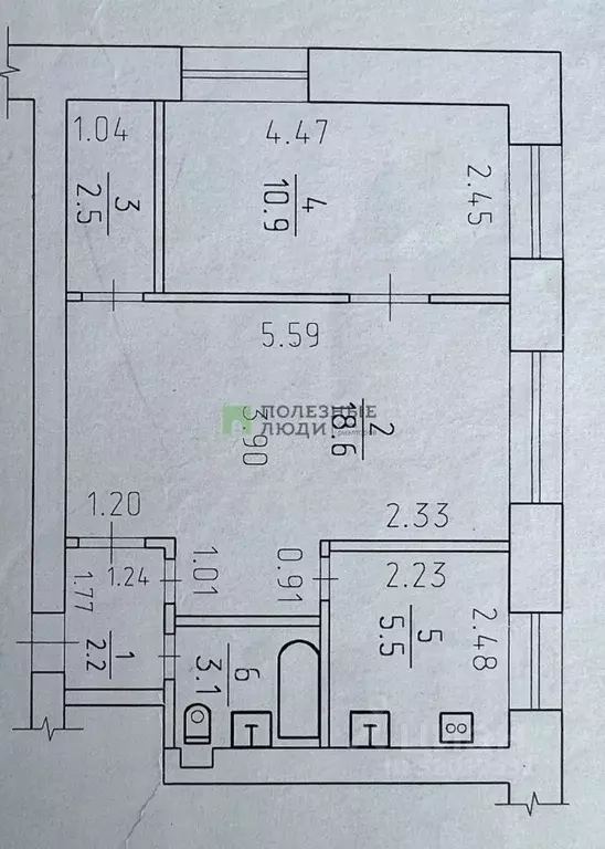 2-к кв. Удмуртия, Ижевск Красноармейская ул., 173 (43.1 м) - Фото 1