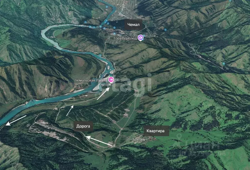 1-к кв. Алтай, Чемальский район, с. Толгоек ул. Энергетиков (31.0 м) - Фото 1