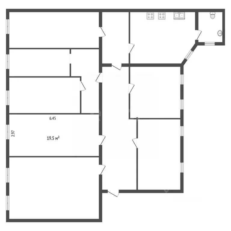 Комната Санкт-Петербург Захарьевская ул., 7 (19.5 м) - Фото 2