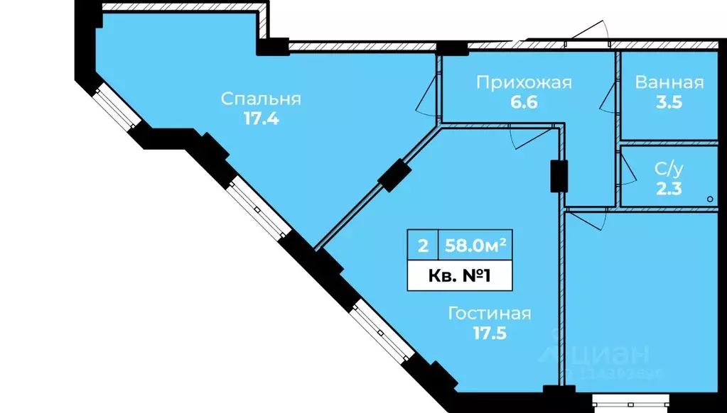 2-к кв. Тульская область, Тула муниципальное образование, д. Харино ... - Фото 0