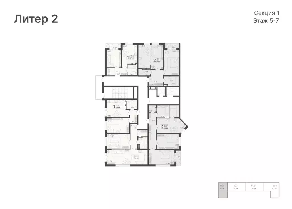 1-к кв. Краснодарский край, Сочи Краснодонская ул. (37.32 м) - Фото 2