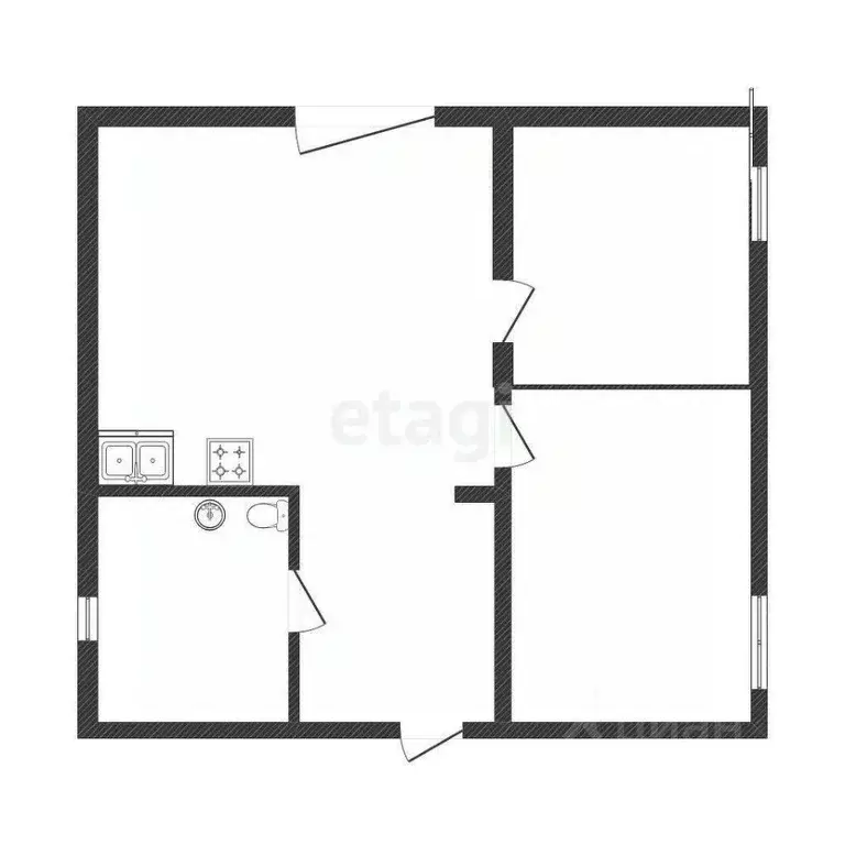 2-к кв. Иркутская область, Иркутск ул. Баумана, 214/3 (65.6 м) - Фото 1