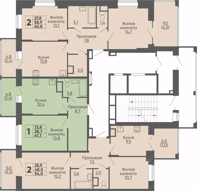 2-к кв. Чувашия, Чебоксары ул. Академика РАН Х.М. Миначева, поз11 ... - Фото 2