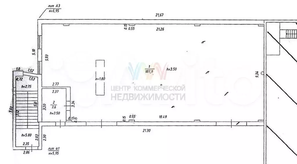 Офисный этаж в двухэтажном здании площадью 185м2 - Фото 0