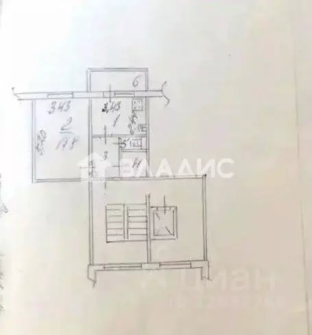 1-к кв. Пензенская область, Пенза ул. Антонова, 43 (37.3 м) - Фото 2