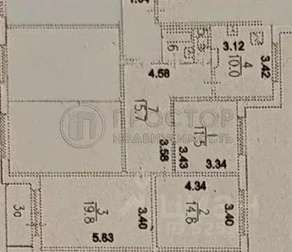 3-к кв. Москва Поречная ул., 21 (75.8 м) - Фото 2