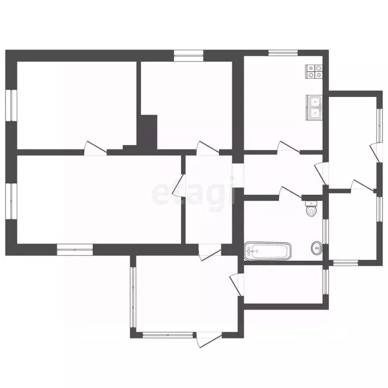Дом в Севастополь с. Родниковское, ул. Куликова, 5 (69 м) - Фото 2