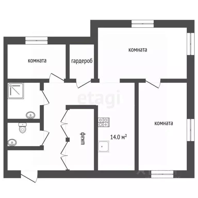 2-к кв. Московская область, Красногорск ул. Жуковского, 11 (62.0 м) - Фото 2