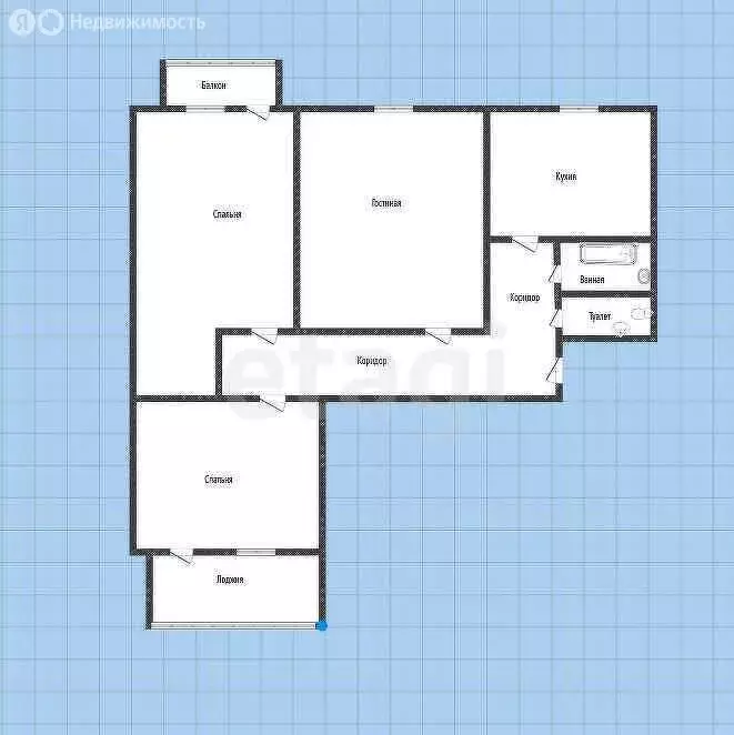 3-комнатная квартира: Горячий Ключ, улица Ленина, 203Г (76.8 м) - Фото 0