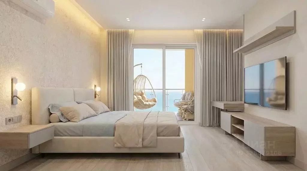 1-к кв. Крым, Ялта Приморский парк имени Гагарина кв-л, 10 (62.0 м) - Фото 2