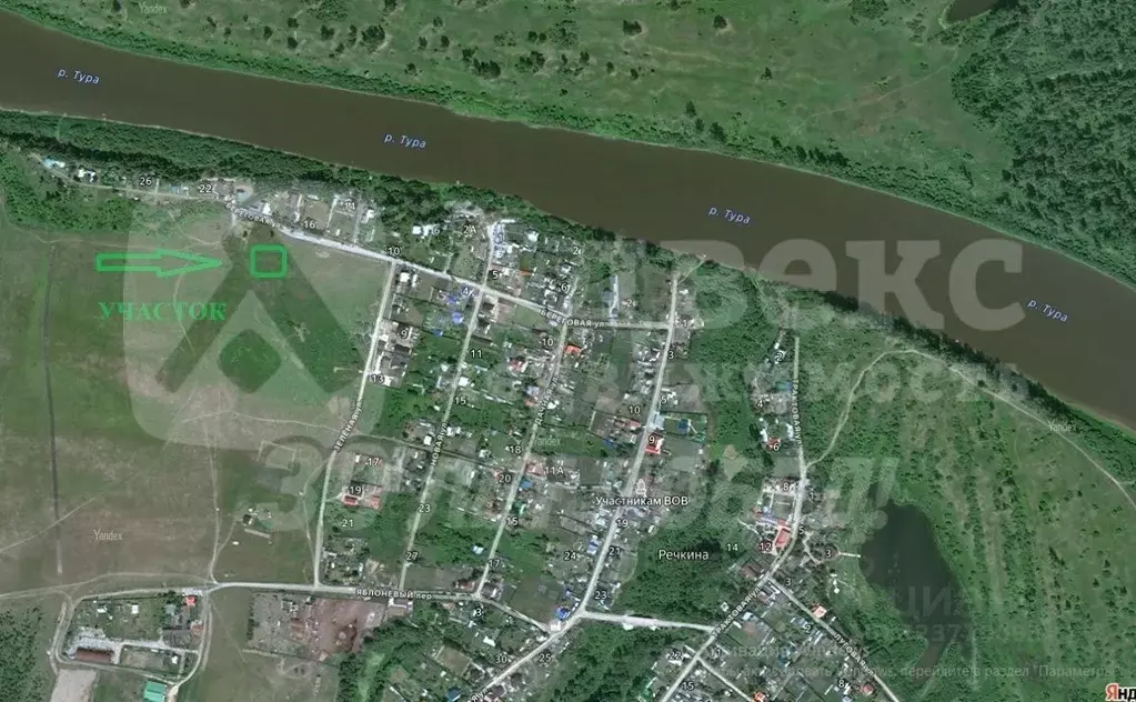 Участок в Тюменская область, Тюменский муниципальный округ, д. Речкина ... - Фото 2