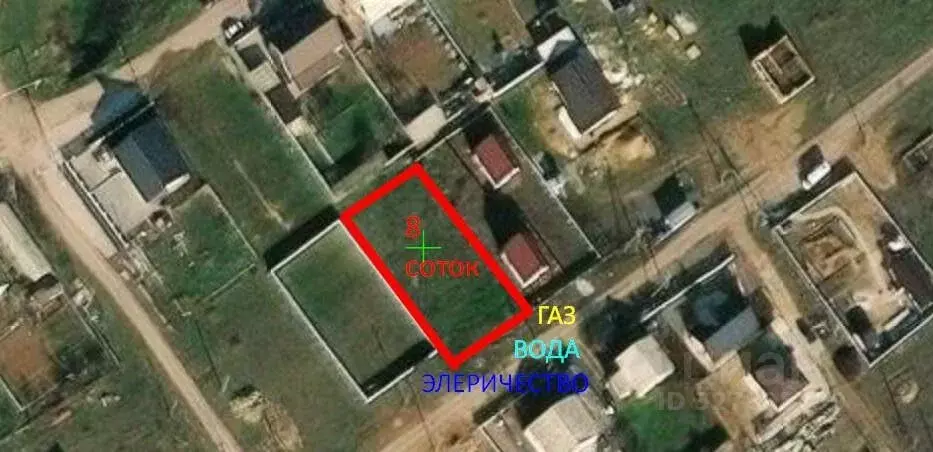 Участок в Севастополь с. Вишневое, ул. Дружбы (8.0 сот.) - Фото 1